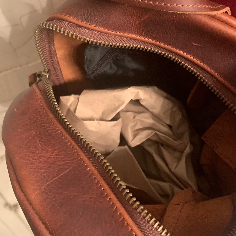 Leather backpack - image 4